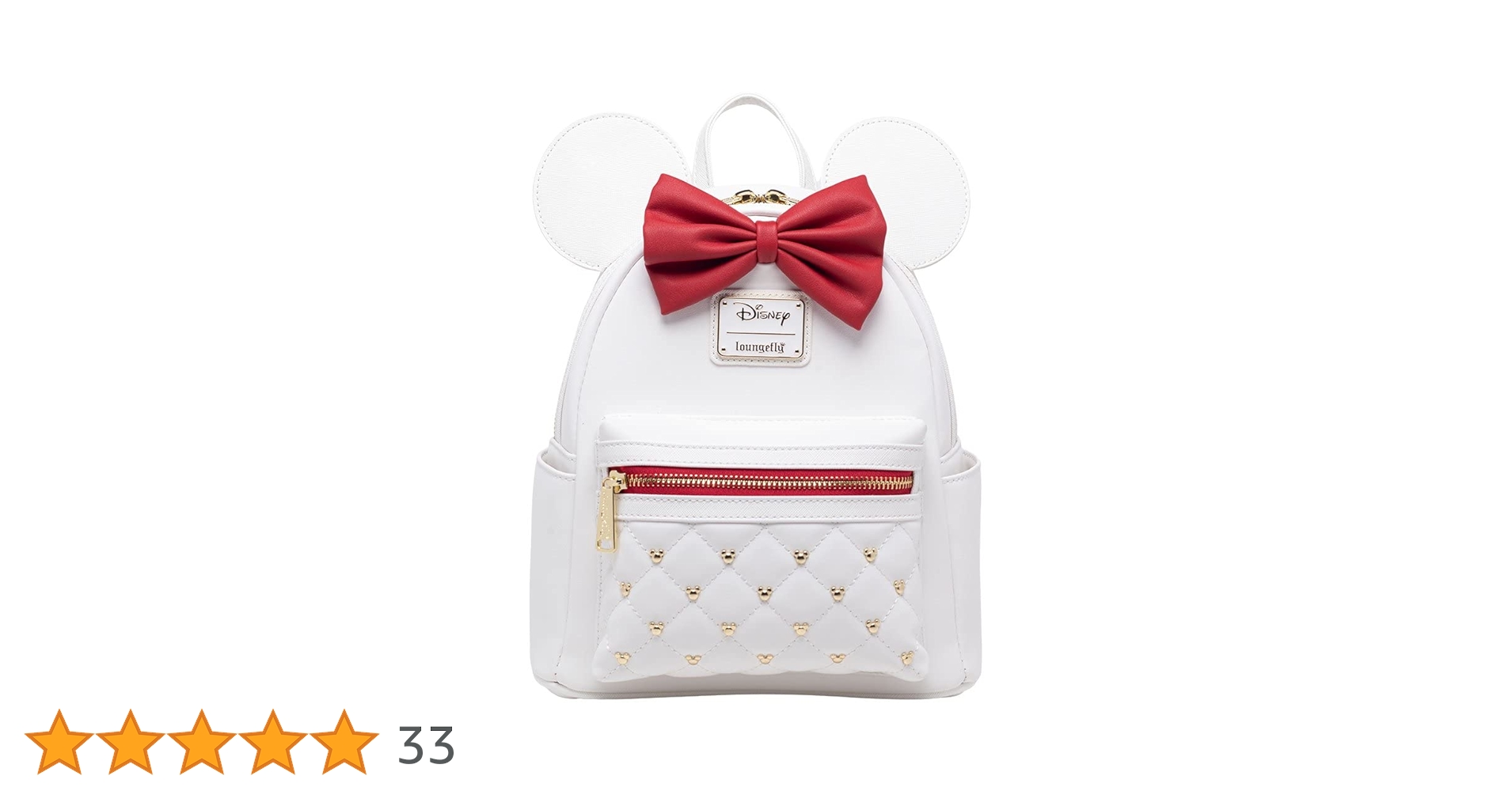 Disney×Loungefly ミニーショルダーバッグ Loungefly】Disney ミニーちゃん リボン型 クロスボディバッグ