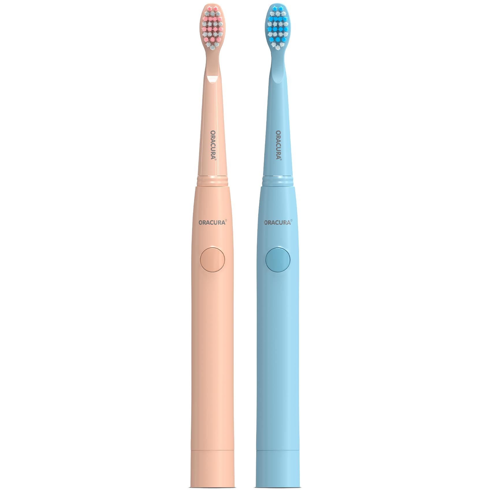 ORACURA Sonic Lite Electric Battery Operated Adult Toothbrush Sb100 Combo|1 Year Warranty|Pack Of 1 Blue & 1 Peach Colour|With 3 Modes|36,000 Strokes|With Aaa Battery Powered (B09XDWP4BK) Amazon Price History, Amazon Price Tracker