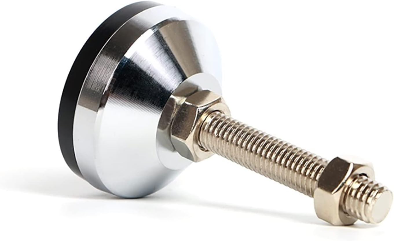 Furniture Leveling Feet,Heavy Screw, Leveling Feet4-Pack Adjustable Furniture Leveling Feet M20 X 85mm Heavy Duty Adjustable Feet Levelers for Furniture Cabinets Mechanical Equipment,80 Dia Base