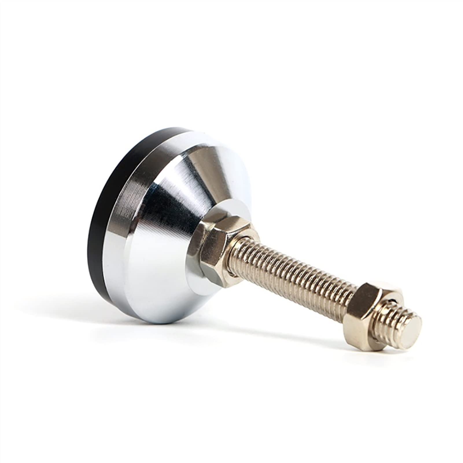 4 patas niveladoras ajustables for muebles. | Patas roscadas de acero al carbono de alta resistencia con parte inferior acolchada de goma, rosca M16