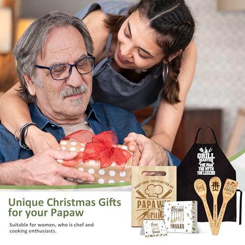 50% Off Papaw Kitchen Gift Set - Wooden Board & Apron