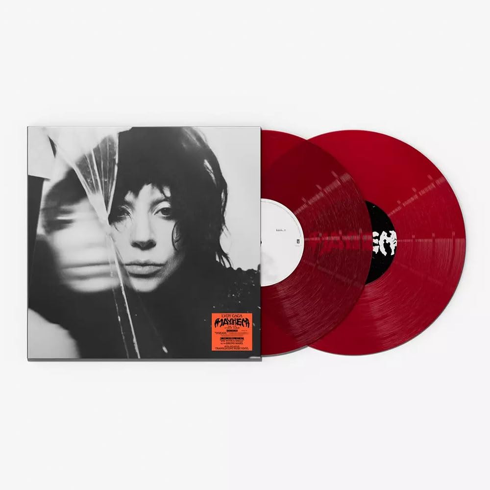 Mayhem Translucent Ruby Red 2LP Vinyl Record, Limited Edition Art