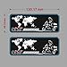 Etiqueta engomada Motocicleta Motocicleta Pegatinas for BMW R1150GS R1200GS F700GS F800GS Maletero de Aluminio Lado de la Cola Casos Aventura 2014 2015 2016 2017 (Color : 5)