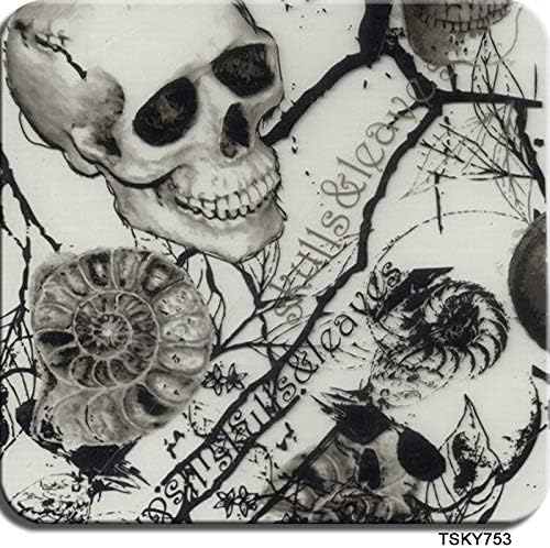 ハイドログラフィックフィルム水圧転写印刷 ハイドログラフィックフィルム、ハイドロディップフィルム - ゾンビの頭蓋骨パターン - 高