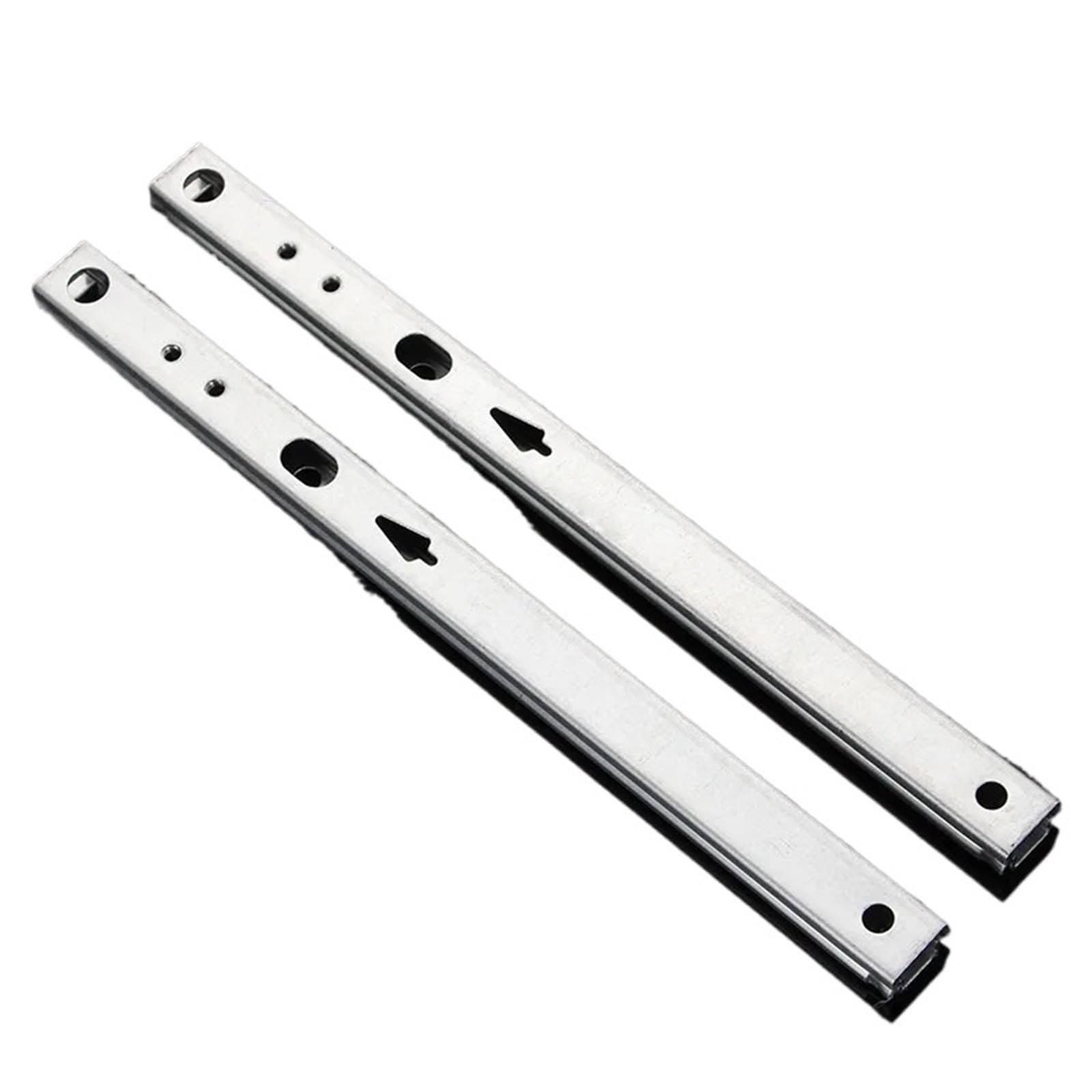 Glissière tiroir 17mm x 310mm : paire de rails à billes en acier