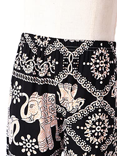 FEESHOW Kids Bohemian Pants Girls Boy Harem Pants Elasticated Waist Hippy Boho Casual Yoga Sport Pants4