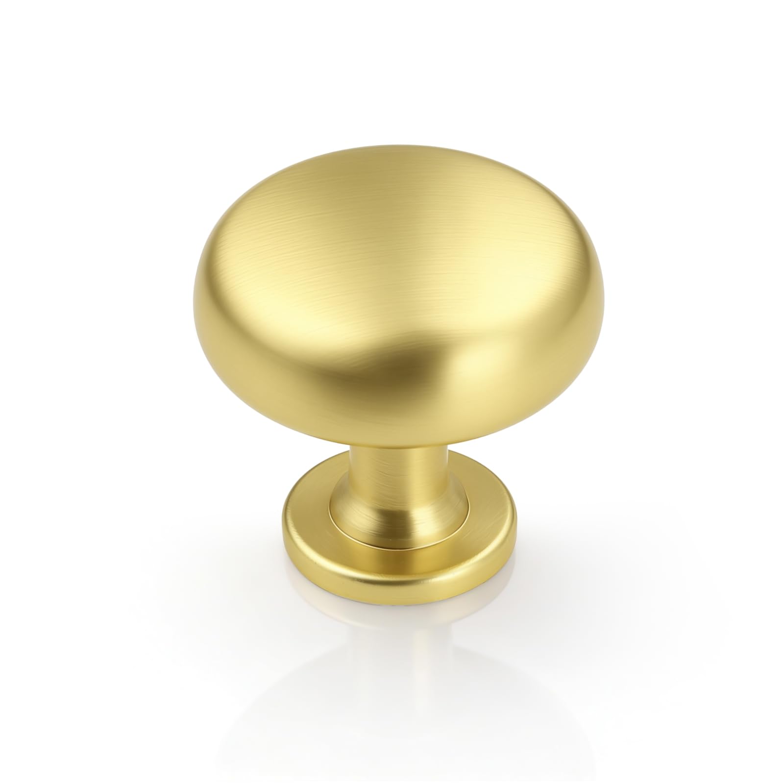 Aged Brass Knobs 12 Pack, Solid Warm Gold Cabinet Knobs, Antique Brass Drawer Knobs, Champagne Bronze Kitchen Cabinet Hardware,Diameter 1-1/5" — Amazon image 13