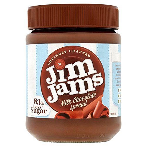 JimJams 83% Less Sugar Milk Chocolate Spread 350g Cover