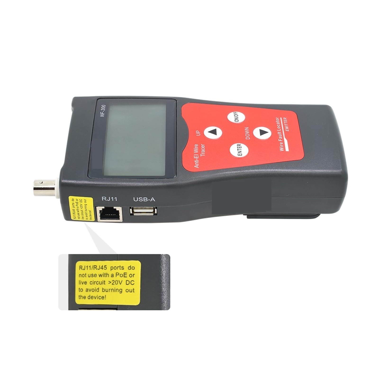 NF-300 Kabel-Tracker-Detektor, Draht-Tracker, LAN-Tester, Professioneller Netzwerk-Kabeltester, Poe-Netzwerk-Tools, Verdrahtungsfinder Leicht Und Tragbar