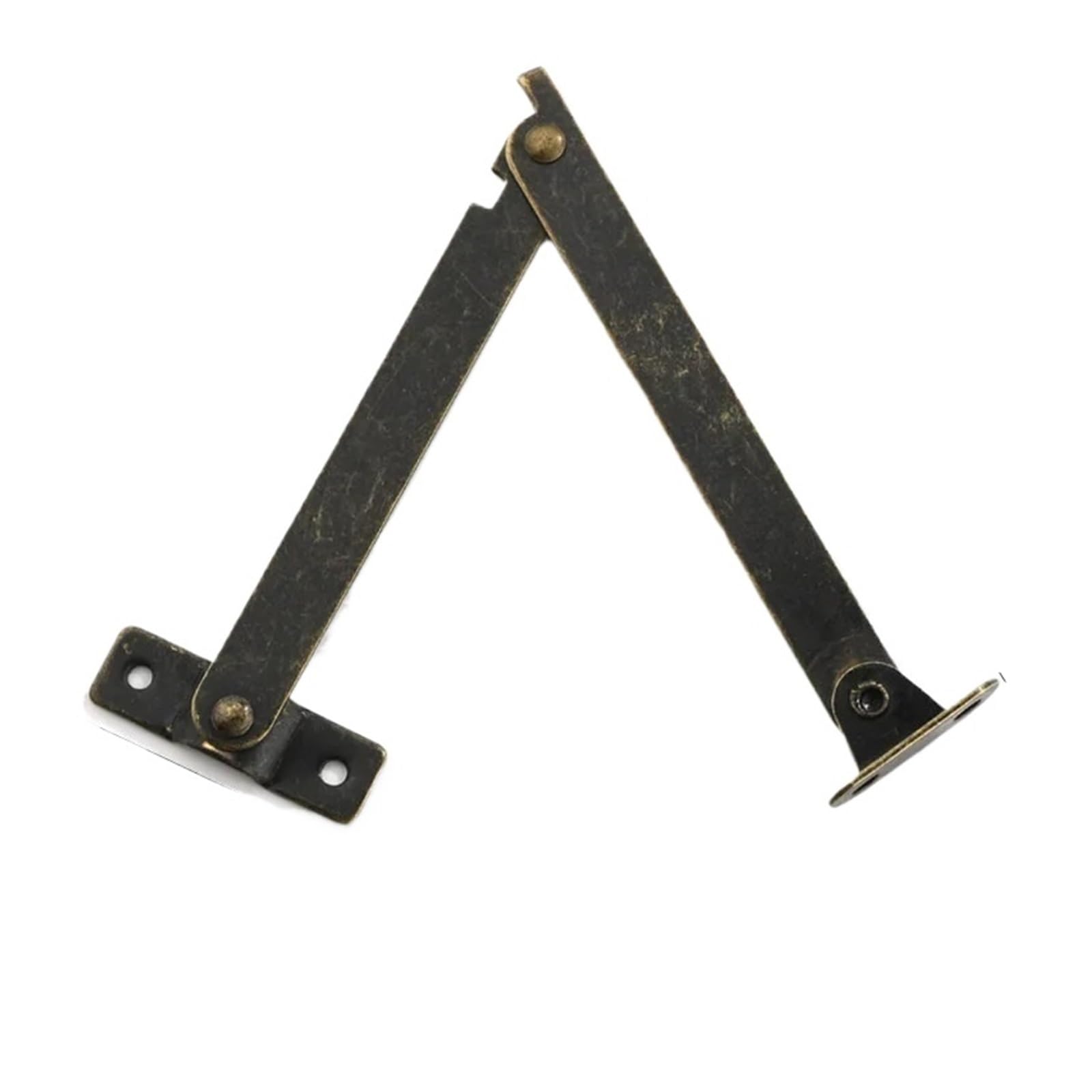 Evdmgzjapstj One Color Folding Door Hinge,2Sets Lid Support Hinges Antique Bronzes Iron Decor Box Furniture Hardware Cabinet Kitchen(359L1)