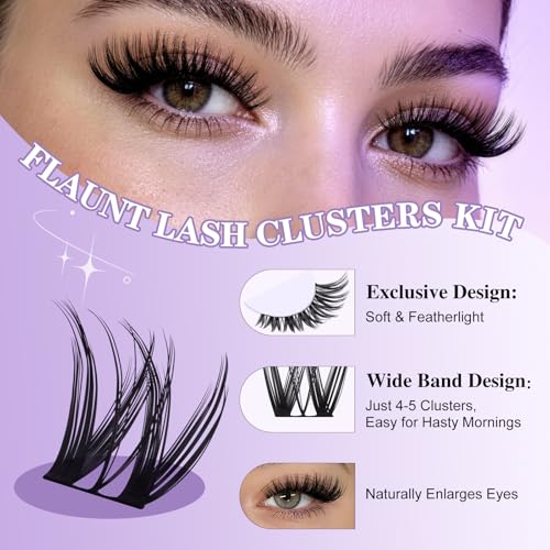 B&Q Flaunt Lash Clusters Kit for Dramatic Look
