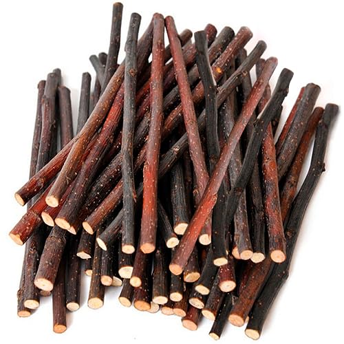 Image of SunGrow Apple Sticks, Wood Chew Treats for Rabbits, Chinchillas, Bunny, Hamster, Squirrel, Guinea Pigs, Small Animals Teeth Grinding