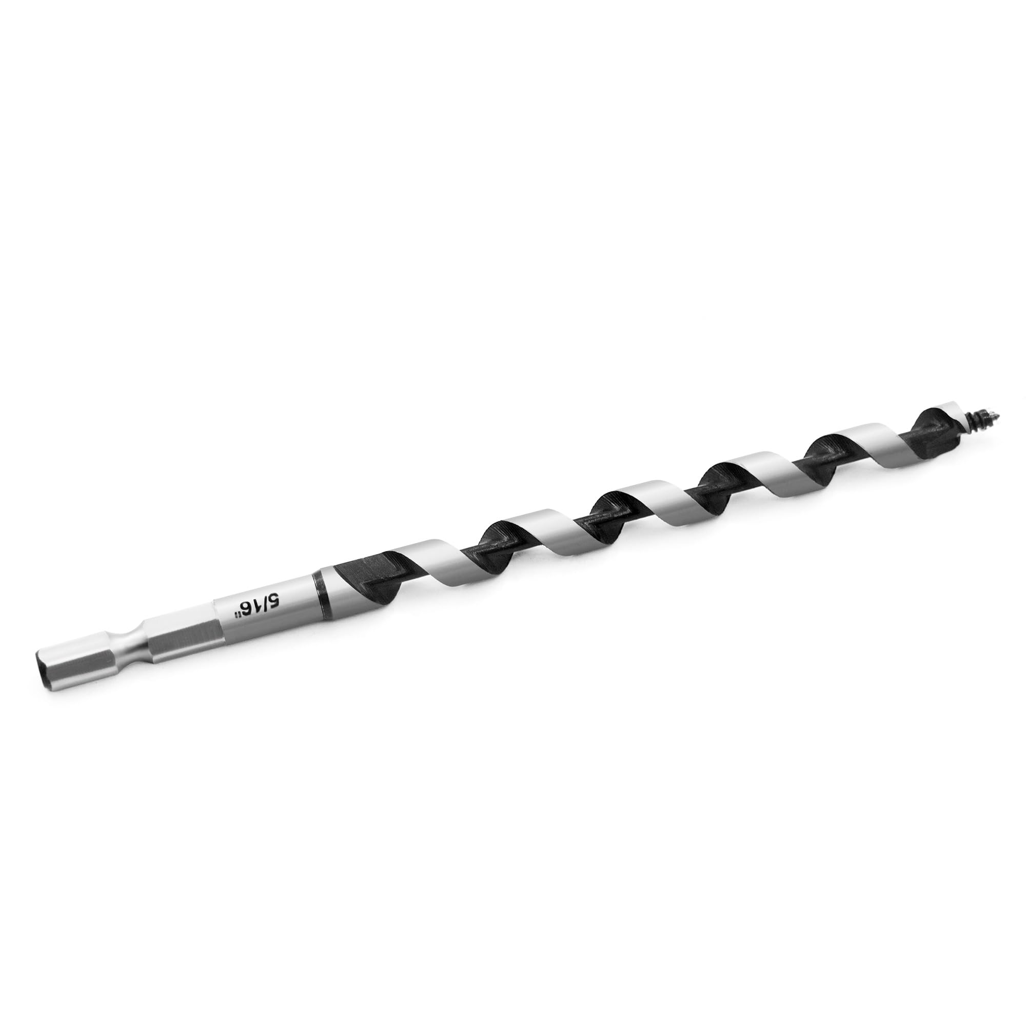 NICAVKIT 5/16 Inch x 6 Inch Long Auger Drill Bit for Wood, Hex Shank Ship Auger Drill Bit for Soft and Hard Wood, Plastic, Drywall and Composite