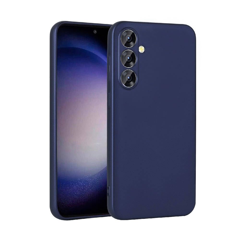 Zore Galaxy ile uyumlu S23 FE Kılıf Zore Premier Silikon Kapak Lacivert