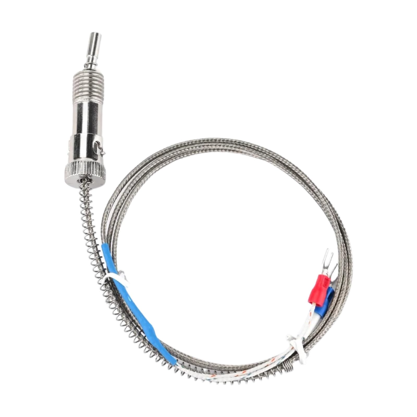 1PCS Sonda termopar M12 K 1/2/3/4/5m 0-600 E Tipo Roscada(K 2 m)