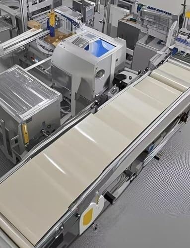 Nastro trasportatore industriale in PVC resistente all'usura perfetto per la produzione e l'imballaggio Dimensioni 80x190x0.4cm - Prestazioni pesanti per uso industriale