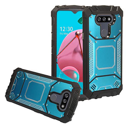 CELZEN - for LG Aristo 5, K31 Rebel, Tribute Monarch, Fortune 3, Phoenix 5, Risio 4, K31, K8X - Aluminum Metal Phone Case - ZY1 Blue