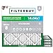 FilterBuy 14x14x1 MERV 8 Pleated AC Furnace Air Filter, (Pack of 4 Filters), 14x14x1 – Silver