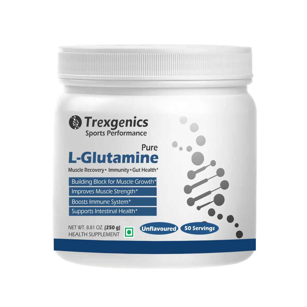 Trexgenics L-GLUTAMINE Pure Powder (50 Servings) Muscle Building Block for Strength & Growth, Leaky Gut Health, Immunity (250 gm) (Pack of 1)-image-11