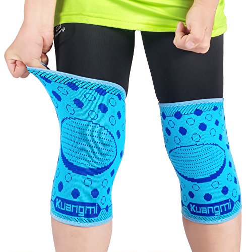 Kuangmi Genouillères pour enfants - 2 pièces - Bleu - Taille L Cover