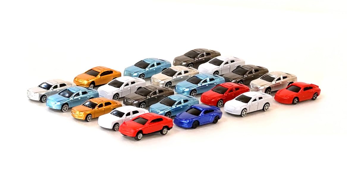 Amazon | Nゲージ ジオラマ ミニカー 1/150スケール 20台セット おまけ