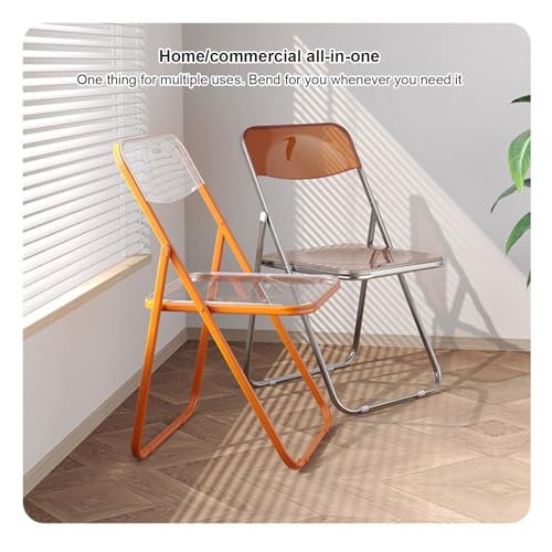 Chaise en acrylique de qualité supérieure avec dossier ergonomique