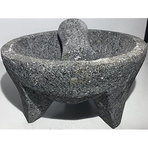 always-quality Molcajete mortar and pestle, 7-8" Cover