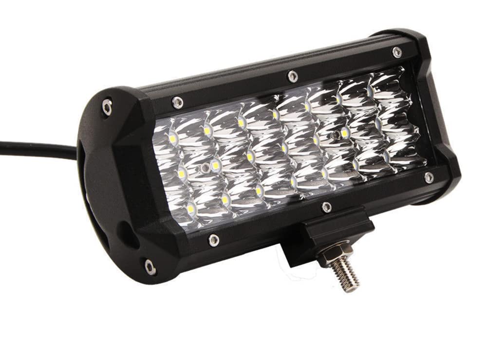 2X 72W 36W 120W 180W Barra de Luces LED,ALPHA DIMA 6000K IP67 Waterproof Focos de Coche Off Road Light Driving Luz de Niebla Superbrillantes LED Faros de Trabajo(72W)