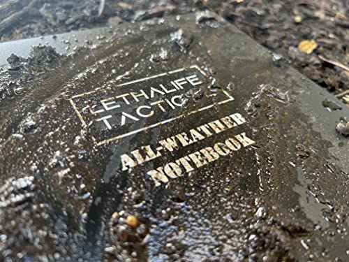 Lethalife 8.5X11 Inch All Weather Notepad Writing Pad (Black) #TOP6