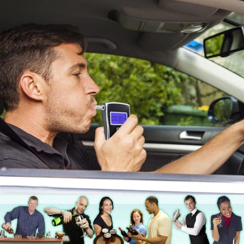 Image of E-40 Portable Alcohol Testing Machine, Breathalyzer with Semi-Conductor Sensor, Reliable Breath Analyzer Alcohol Meter, Compact Alcohol Tester for Personal & Professional Use