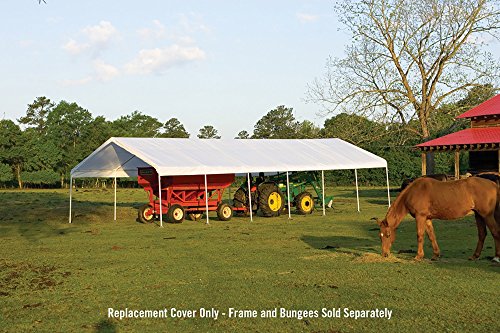 ShelterLogic Replacement Canopy Top - for Super Max 18ft. x 40ft. Canopy, White, Model# 20179 - Image 3