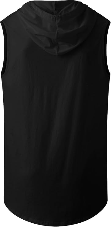 AIYINO Men's Hooded Workout Muscle Tank Top