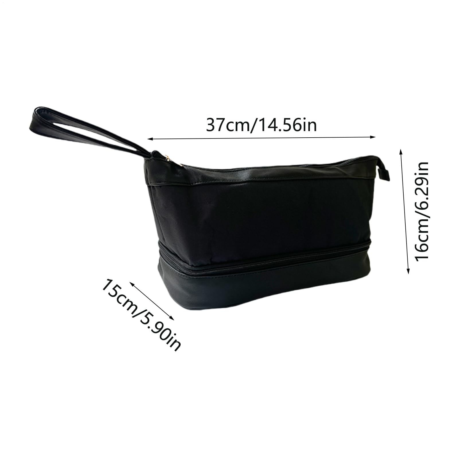 Reisetasche für Haar-Werkzeug, doppellagig, tragbare Friseur-Handtasche, hitzebeständiges Fach, ideal für Zugreisen, Urlaub, Camping, Wochenende, Salon, Fitnessstudio