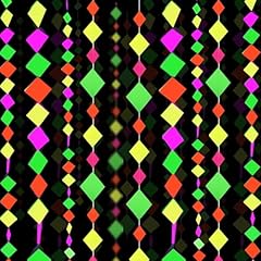 6 Neon Block Garland