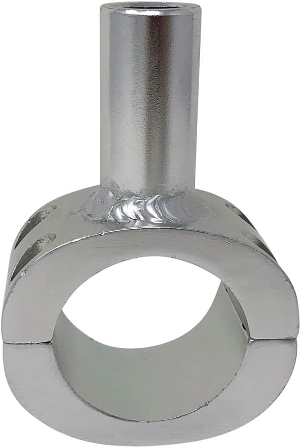 Fishmaster T-Top 1" Universal Rail Mount Clamshell (Fits 1.66" / 1.315" Tubing) for T-Top Boat Accessories - Marine Grade Aluminum/Stainless Steel Hardware