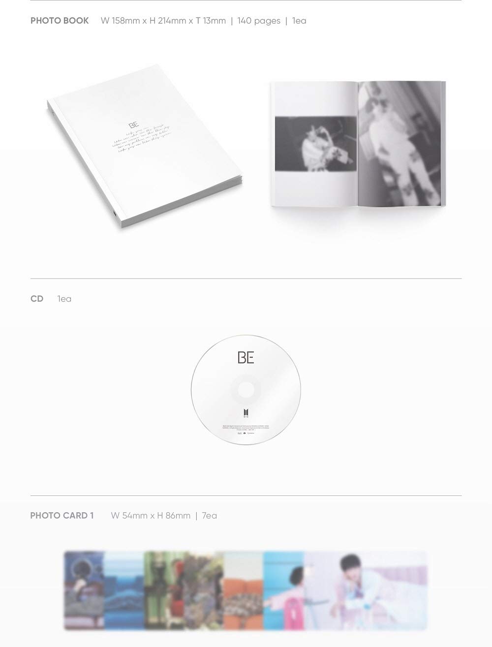 BIGHIT ENT. [WEVERSE PreOrder Benefit] BTS BE Essential Edition