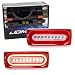 iJDMTOY Red Lens Dynamic Sequential Blink Laser Style Full LED Turn Signal Light Tail Lamps Compatible With 1999-18 Mercedes W463 G-Class G500 G550 G55 G63 AMG (2019 G Design)