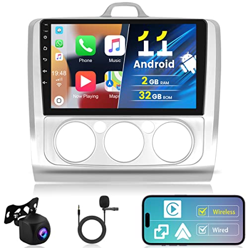 【Mirror Link】: l'autoradio android auto per Ford Focus Mk2 con GPS supporta i telefoni cellulari IOS/Android per l'interconnessione dei telefoni cellulari. Supporta l'iPhone IOS 16 o superiore, supporta il telefono Android 12 o inferiore. Dopo aver completato la connessione, lo schermo del cellulare può essere sincronizzato in tempo reale sull'autoradio Android.