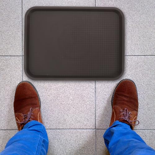 Bandeja para zapatos GANAZONO de plástico marrón resistente para pasillo 6