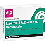 Loperamid AbZ akut 2 mg Hartkapseln: Zur Behandlung von akutem Durchfall – auch auf Reisen. Lindert rasch die Beschwerden und wirkt dem Flüssigkeitsverlust des Körpers entgegen. 10 Hartkapseln
