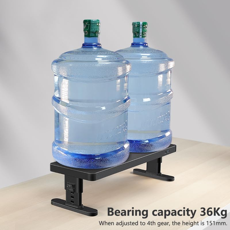 Miniatura 7 de Soporte ajustable para monitor con 4 opciones de altura, Estante de escritorio para la parte superior del escritorio ajustable