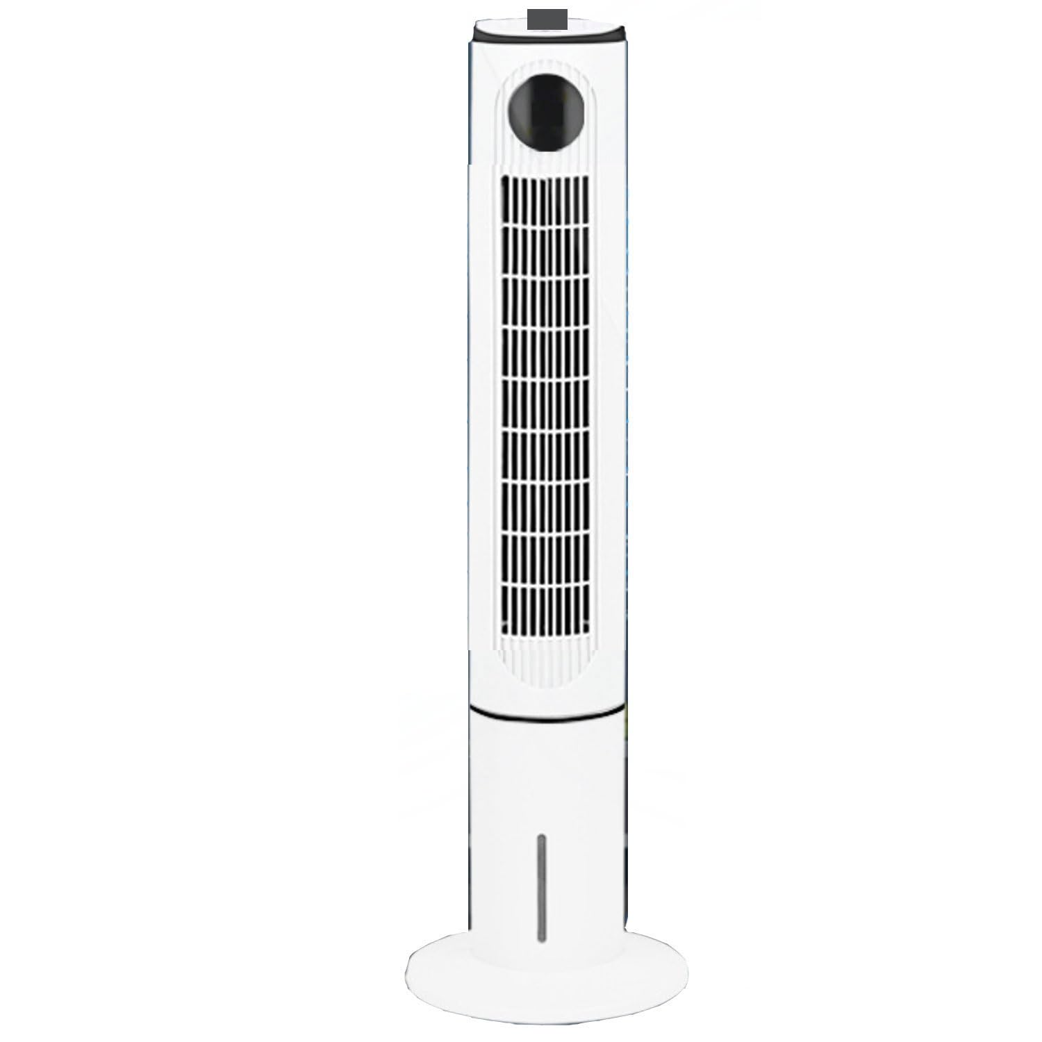 ZHENCHAO Tower Fan for Bedroom, 28dB Quiet Bladeless Oscillating Air Cooler with Remote, 3 Speeds, 8H Timer, Portable Floor Cooling Fan for Home Office, Efficient Evaporative Chill