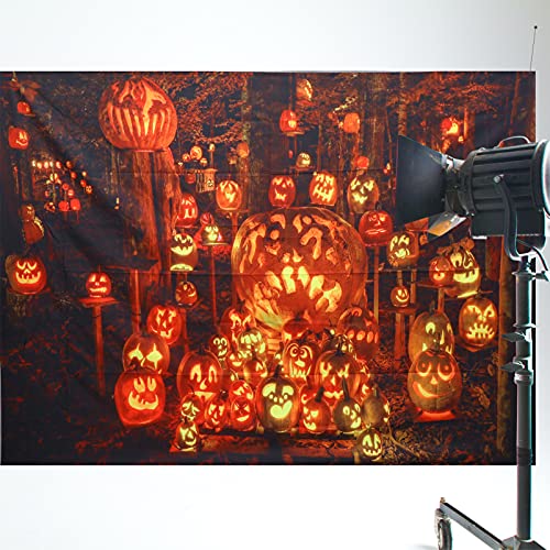 Mobestech Halloween Horror Assustador Abóbora Fotografia Fundo Pano de Fundo Do Estúdio Fundo Prop P