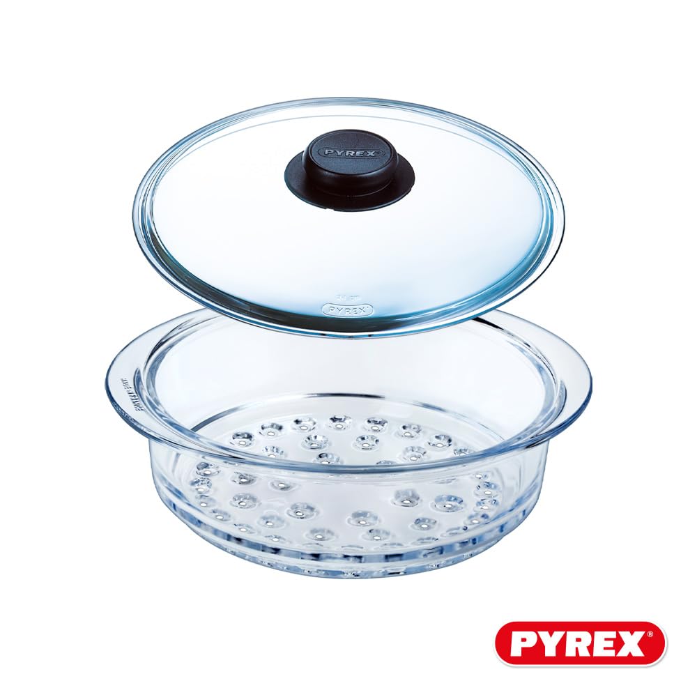 Pyrex® - Kosz na parze + pokrywka - gotuj na parze dla zdrowego i smacznego kuchnia! Wyprodukowano we Francji
