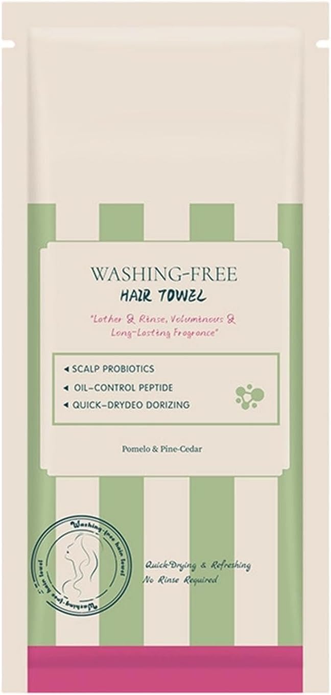 Hair Cleansing Wipes | Portable Dry Shampoo Cloth for Oily Hair | No Water Hair Cleaning Wipes | Oil Control, Scalp Refresh & Odor Removal | Travel, Gym, Camping & Post-Workout (Pack of 1)-picture-48