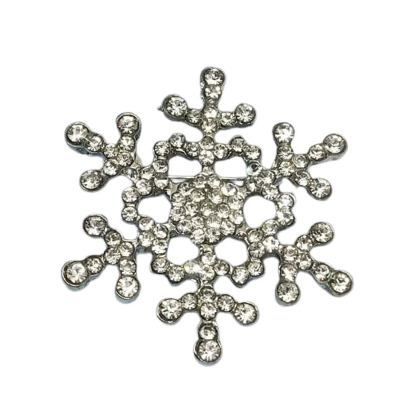 ftk Thin Stone Snowflake Alloy Brooch Sewing Free Corsage Pin For Garments-picture-33