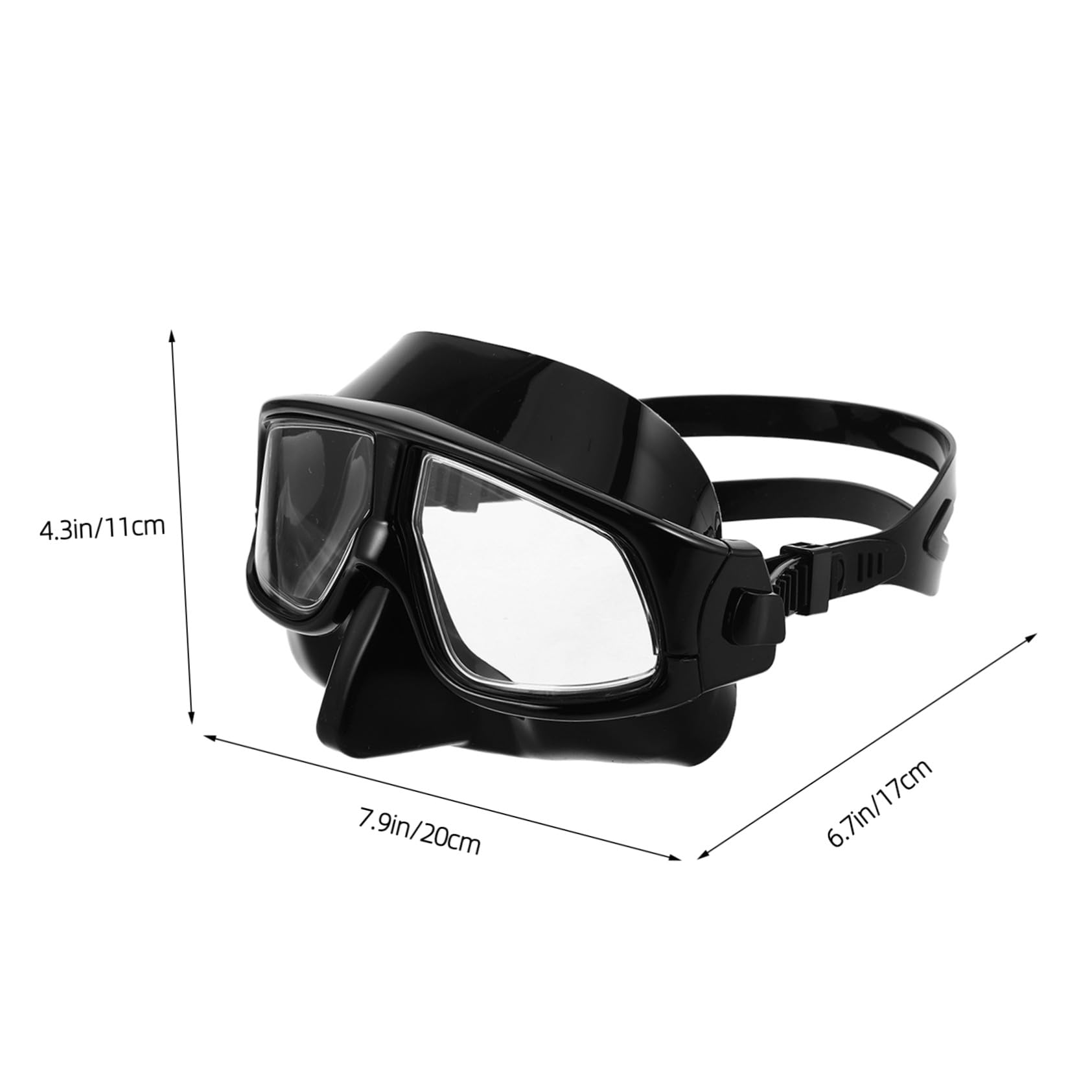 HANABASS de Snorkel con Correa Ajustable para Natación y Buceo Gafas de Piscina con Sello y Diseño Volumen para y Fotografía Submarina Cómoda y Resistente para Diversas Faciales