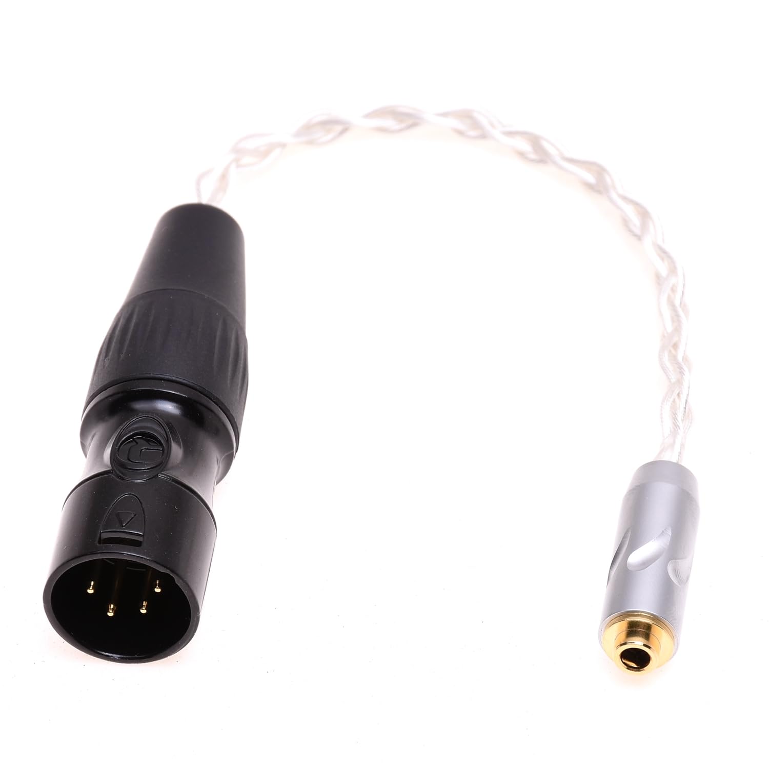 4-Pin XLR to 3.5mm TRRS Female Balanced Audio Adapter Cable for Hifiman Headphone Connector (4-Pin XLR Female)
