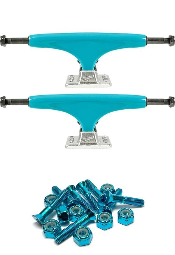 Tensor Trucks Alloy Aqua/Polished Skateboard Trucks - 5.0