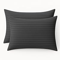 Vista 42 de COTTON STICH Juego de 2 fundas de almohada para niños pequeños, mini fundas de almohada de algodón de 600 hilos, fundas de almohada suaves y ligeras